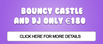 bouncy castle and dj